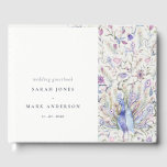 Pastel Classy Waterverf Floral Peacock Wedding Gastenboek<br><div class="desc">Classy Waterverf Peacock Collectie - het is een elegante waterverf Illustratie van de pastel waterverf florale pauw, met een moderne minimale aanraking. Ideaal voor je moderne bruiloft en feestjes. Het is zeer gemakkelijk om, met uw persoonlijke details aan te passen. Als u een ander bijpassend product of aanpassing nodig hebt,...</div>