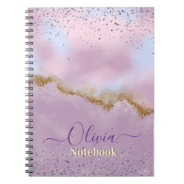 Pastel Cloud Amethyst Glitter Notitieboek