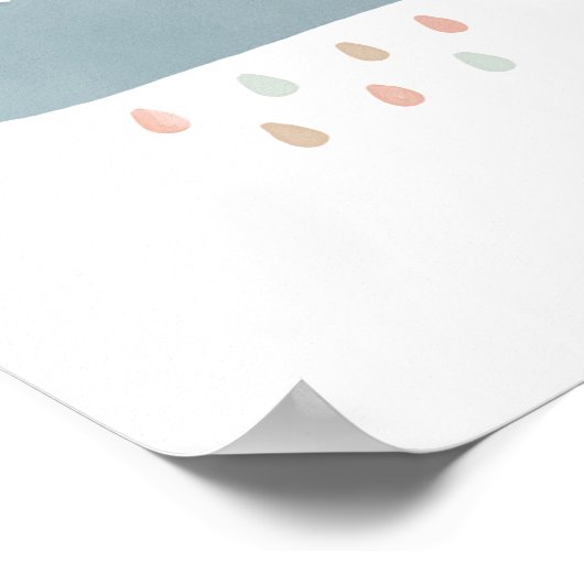 Pastel Cloud Girl Nursery Decor Poster (Hoek)