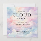 Pastel Cloud Nine Vrijgezellenfeest Kaart (Voorkant)