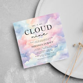 Pastel Cloud Nine Vrijgezellenfeest Kaart