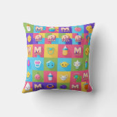 Pastel Cloud 'Van Bump naar Baby' Groeikaart Kussen (Achterkant)