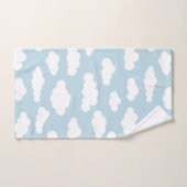 Pastel Clouds Aesthetic Baby Blue en White Bad Handdoek (Handdoek)