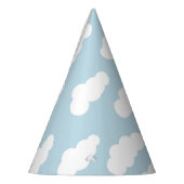 Pastel Clouds Aesthetic Baby Blue en White Feesthoedjes (Links)