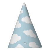 Pastel Clouds Aesthetic Baby Blue en White Feesthoedjes (Rechts)