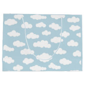 Pastel Clouds Aesthetic Baby Blue en White Groot Cadeauzakje (Achterkant)