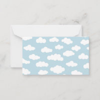 Pastel Clouds Aesthetic Baby Blue en White