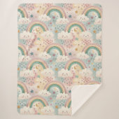 Pastel Clouds Blanket Sherpa Hug for Little Stars Deken (Voorkant)