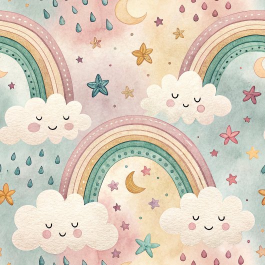 Pastel Clouds Blanket Sherpa Hug for Little Stars Sherpa Deken