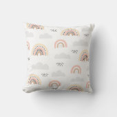 Pastel Clouds & Boho Rainbows Cushion Kussen (Voorkant)