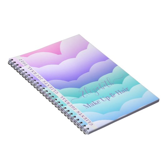 Pastel Clouds Client Journal Notitieboek (Rechterzijde)