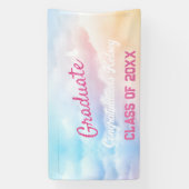 Pastel Clouds In My Afstuderen Era Lover geïnspire Spandoek (Verticaal)