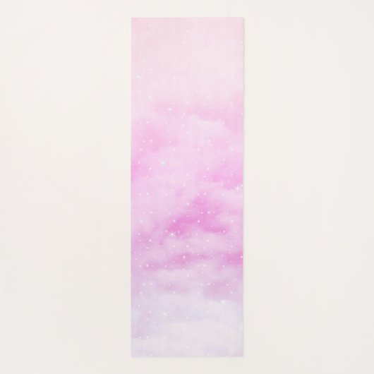 Pastel Clouds Nebula #1 #dreamy #wall #art Yogamat (Achterkant)