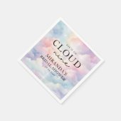 Pastel Clouds Ze is op Cloud Nine Vrijgezellenfees Servet (Hoek)