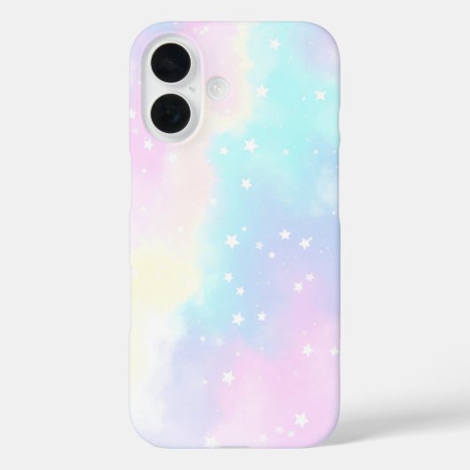 Pastel Cloudy Sky with Stars Dreamy Design Case-Mate iPhone Case (Achterkant)