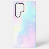 Pastel Cloudy Sky with Stars Dreamy Design Samsung Galaxy Hoesje (Achterkant)