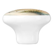 Pastel Coastal Dunes Watercolor Keramische Knop (Zijkant)