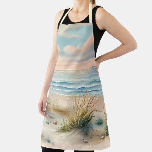 Pastel Coastal Dunes Watercolor Schort (Insitu)