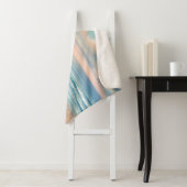 Pastel Coastal Dunes Watercolor Sherpa Deken (In situ)