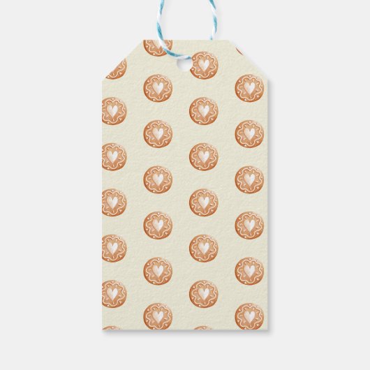 Pastel Cocoa Mug Cookie Merry Christmas Cadeaulabel (Achterkant)