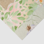  pastel collage bloemmotief Waterverf Tissuepapier (Detail)