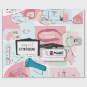 Pastel Collage Dream Cadeaupapier (Vlak)