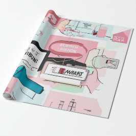 Pastel Collage Dream Cadeaupapier