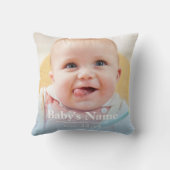 Pastel Color Baby Photo (PETER RIVER) personaliser Kussen (Achterkant)