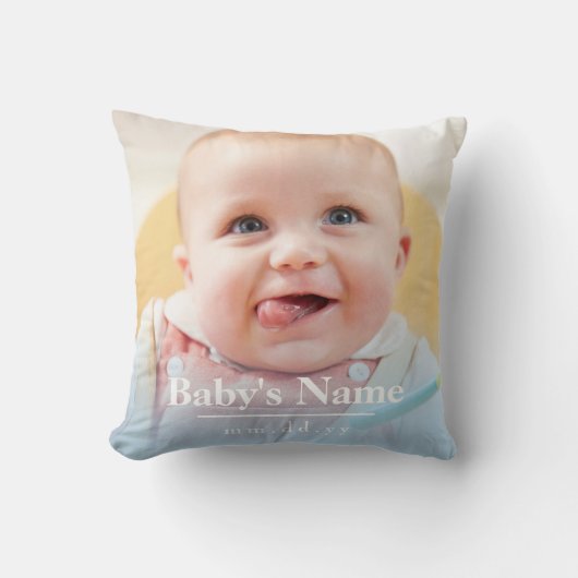 Pastel Color Baby Photo (PETER RIVER) personaliser Kussen (Voorkant)