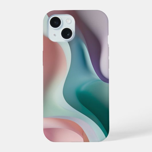 📱 "Pastel Color Design " 🌸🎨 iPhone 15 Case (Achterkant)