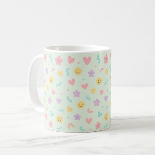 Pastel color mug koffiemok (Voorkant links)