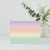 Pastel Color Rainbow-Briefkaart Briefkaart (Staand voorkant)