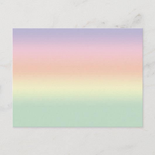 Pastel Color Rainbow-Briefkaart Briefkaart (Voorkant)