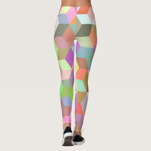 Pastel Color Spring & Summer Trendy Cubares Leggings (Achterkant)