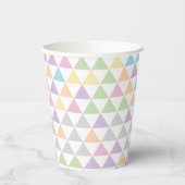 Pastel Color Triangles  Papieren Bekers (Links)