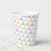 Pastel Color Triangles  Papieren Bekers (Voorkant)