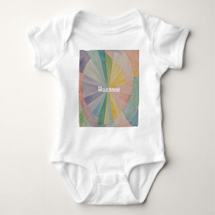 Pastel Color Wheel Odyssey gepersonaliseerd Romper