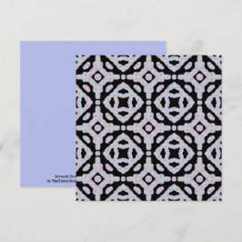 Pastel Colored Squiggly Discs Symmetrical Pattern Kaart