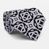 Pastel Colored Squiggly Discs Symmetrical Pattern Stropdas (Opgerold)