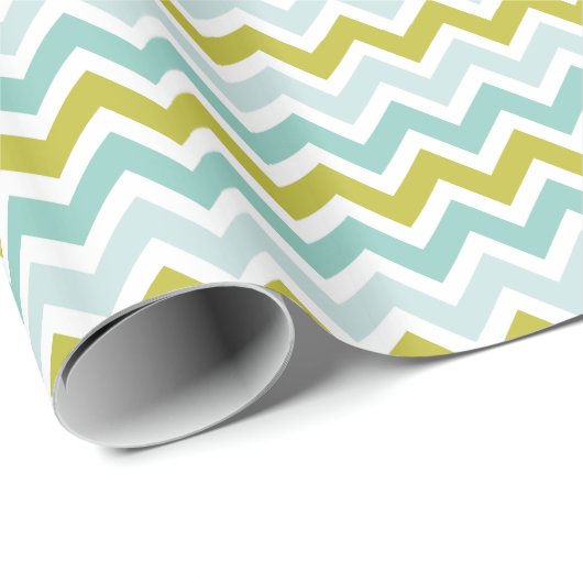 Pastel Colorful Chevron Geometric Zigzag Pattern Cadeaupapier (Rol Hoek)