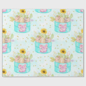  PASTEL COLORFUL EASTER BASKETS CADEAUPAPIER (Vlak)