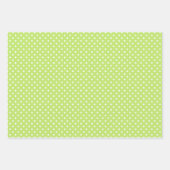 PASTEL COLORFUL EASTER EIGS & GROENE POLKS STIPPEN INPAKPAPIER VEL (Voorkant 2)