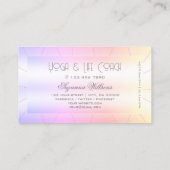 Pastel Colorful met Shimmery Diamonds Rainbow Visitekaartje (Achterkant)