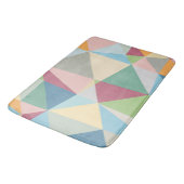 Pastel Colorful Moderne Abstract Geometric Pattern Badmat (Gekanteld)