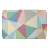 Pastel Colorful Moderne Abstract Geometric Pattern Badmat (Voorkant)