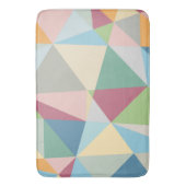 Pastel Colorful Moderne Abstract Geometric Pattern Badmat (Voorkant Verticaal)