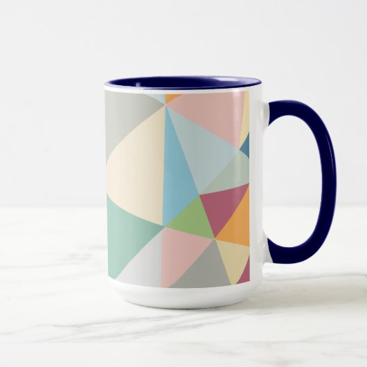 Pastel Colorful Moderne Abstract Geometric Pattern Mok (Rechts)