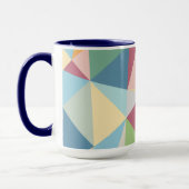 Pastel Colorful Moderne Abstract Geometric Pattern Mok (Links)
