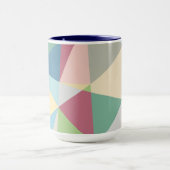 Pastel Colorful Moderne Abstract Geometric Pattern Mok (Midden)