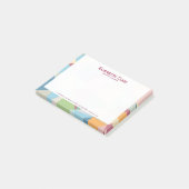 Pastel Colorful Moderne Abstract Geometric Pattern Post-it® Notes (Schuin)